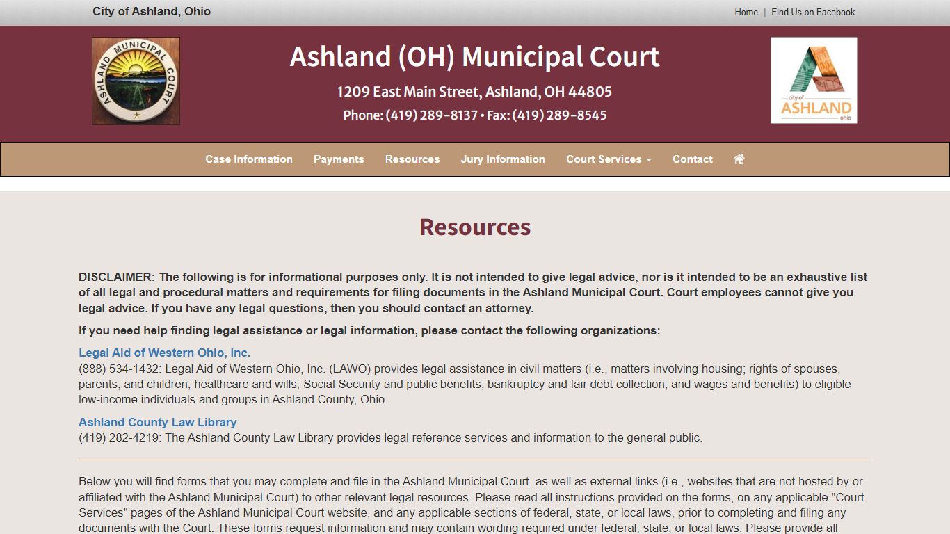 Ashland Ohio Municipal Court