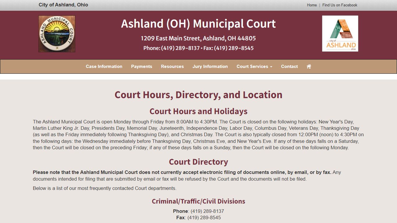 Ashland Ohio Municipal Court